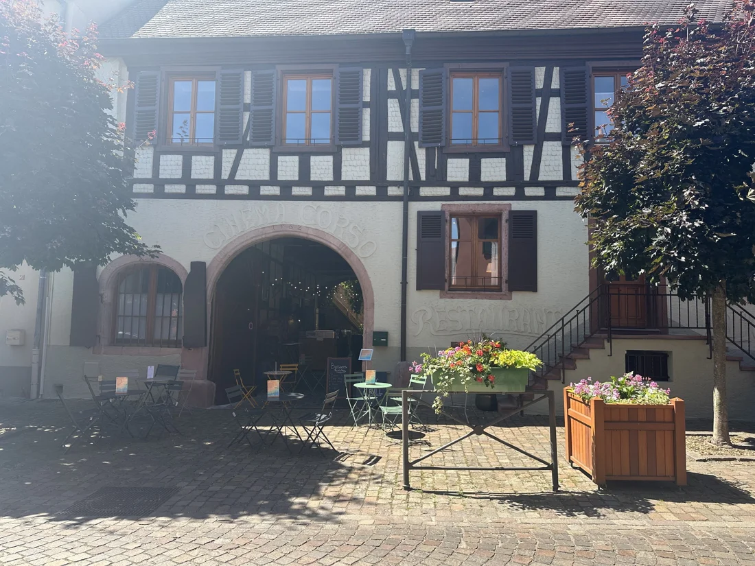 Façade à colombages à Bergheim